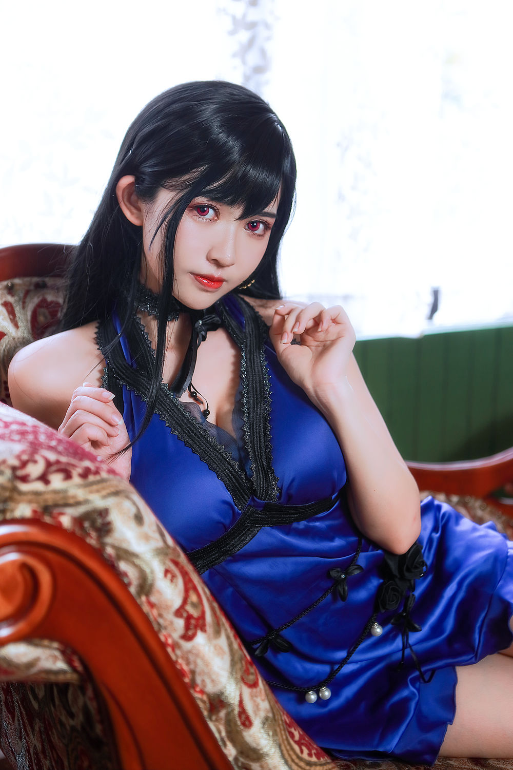 鳗鱼霏儿No.080-蒂法礼服 [21P]