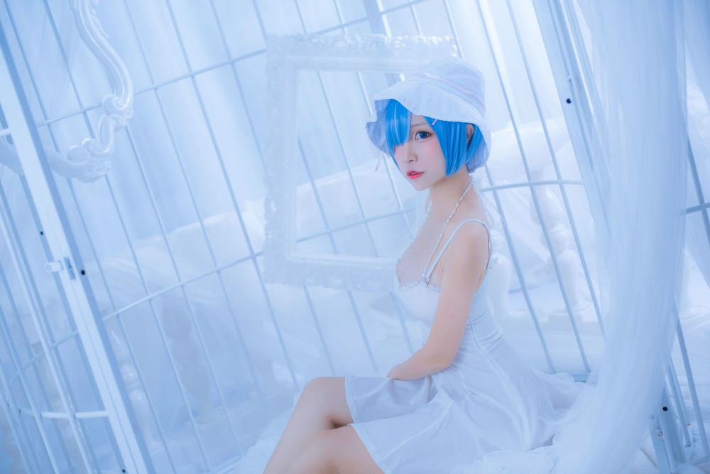二佐NisaNo.021-雷姆白裙 [27P]-图云谷