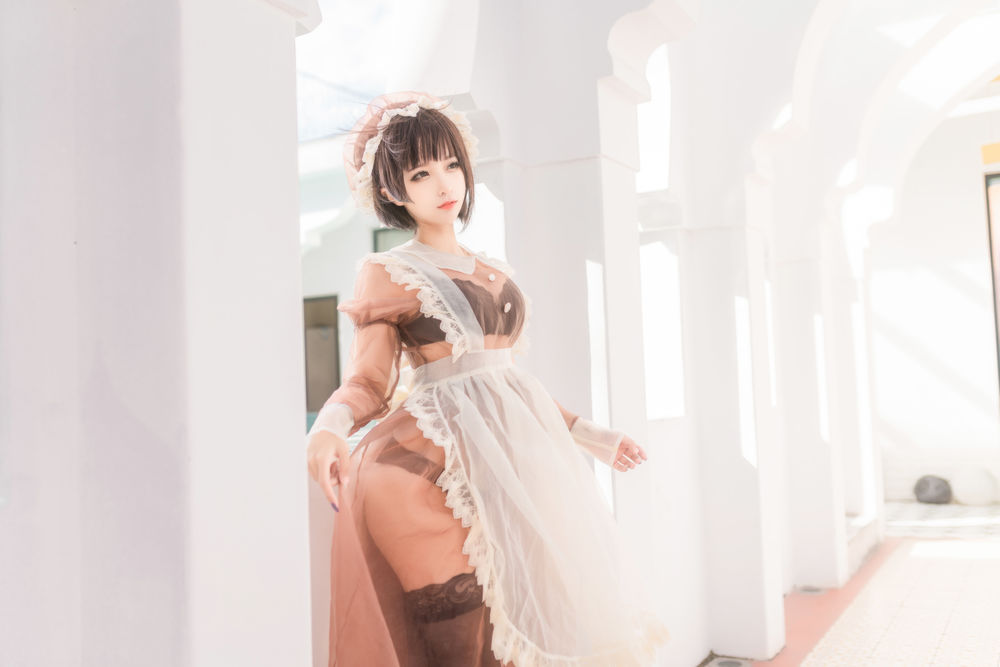 蠢沫沫No.172-沫沫真爱版 纱-室外女仆 [40P]-图云谷