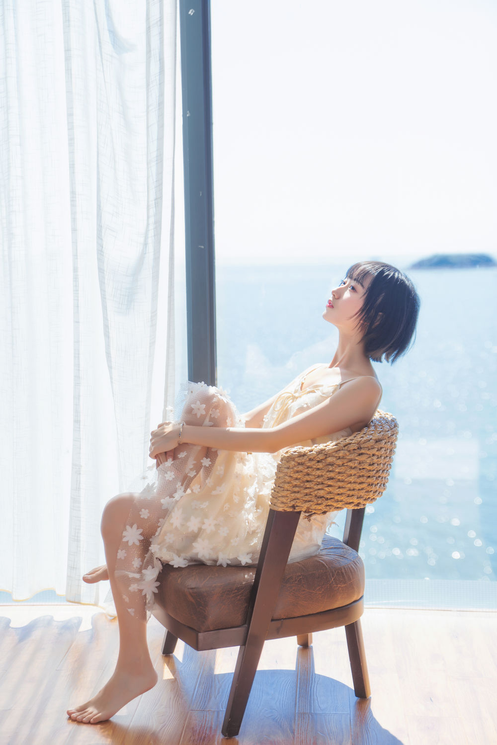 木棉棉OwONo.054-暖冬的海 米色裙子 [22P]