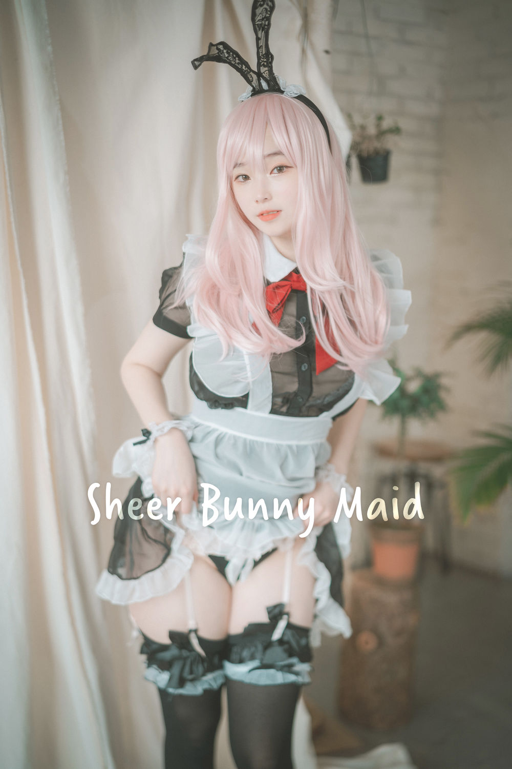 No.064-[DJAWA] Sheer Bunny Maid [51P]-飞图屋