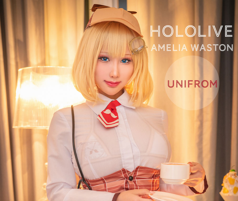 No.130-Hololive Amelia Waston Unifrom 制服 [20P]-飞图屋