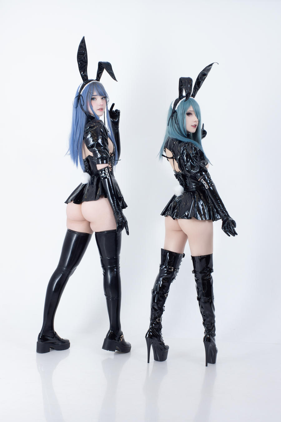 No.011-Latex Bunny Twins [57P 10V]-飞图屋