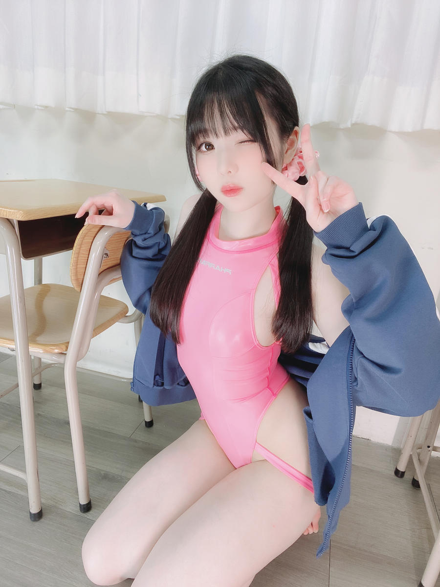 No.073 – Pink Swimsuit 粉色泳装 [21P]-飞图屋